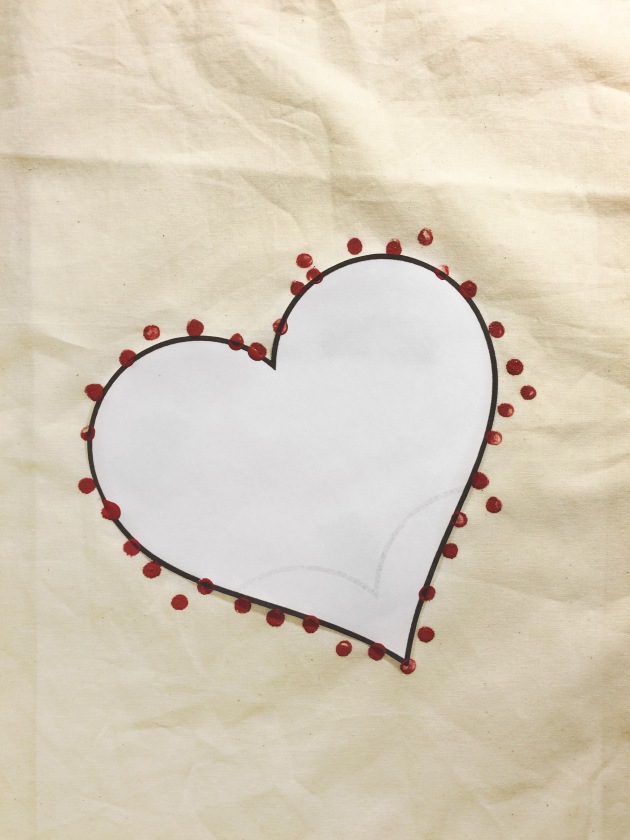 Valentine Bag Stencil